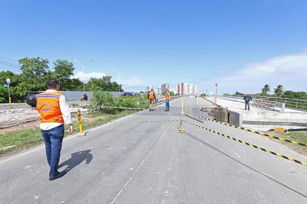 Deslocamento De Estaca Provoca Interdi O De Trecho Em Obras De Ponte