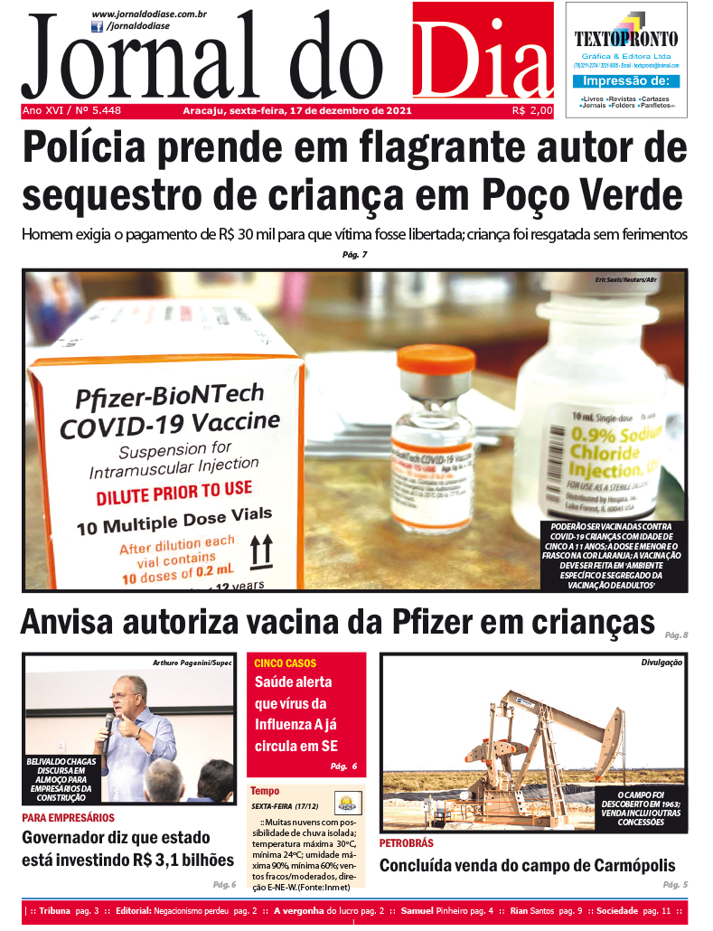 Capa do dia