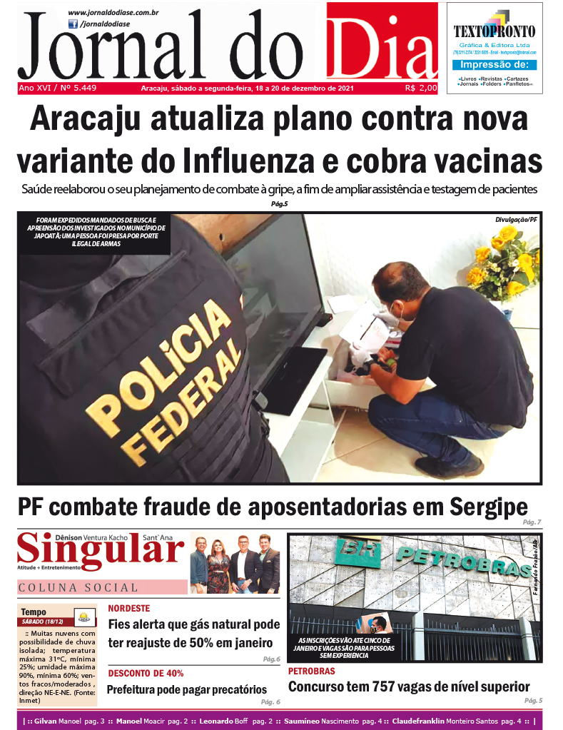 Capa do dia