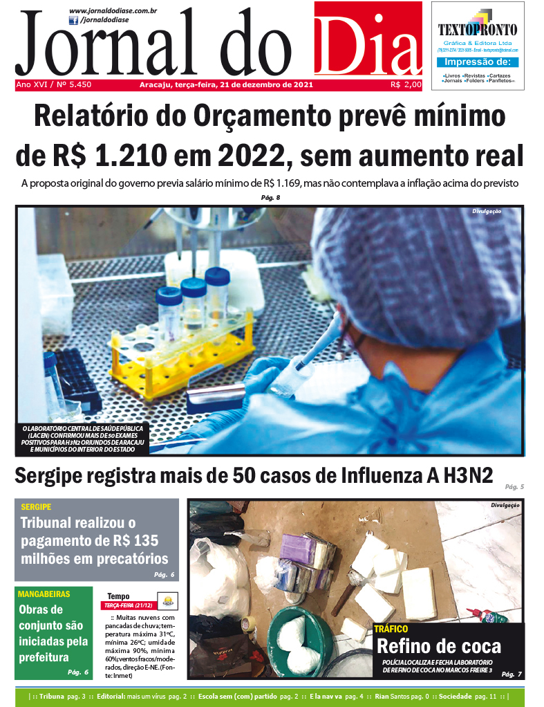 Capa do dia