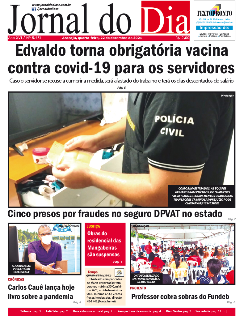Capa do dia