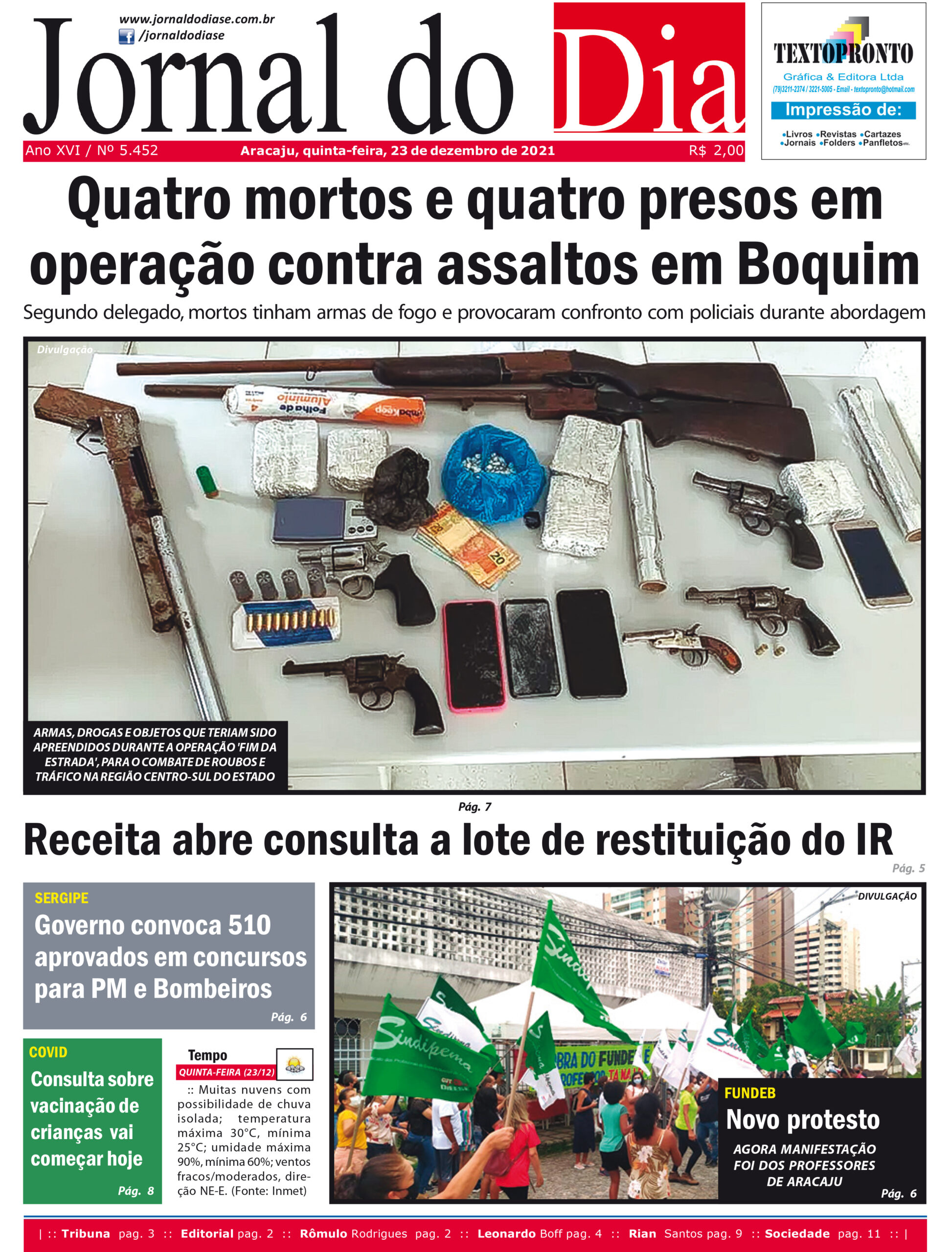 Capa do dia