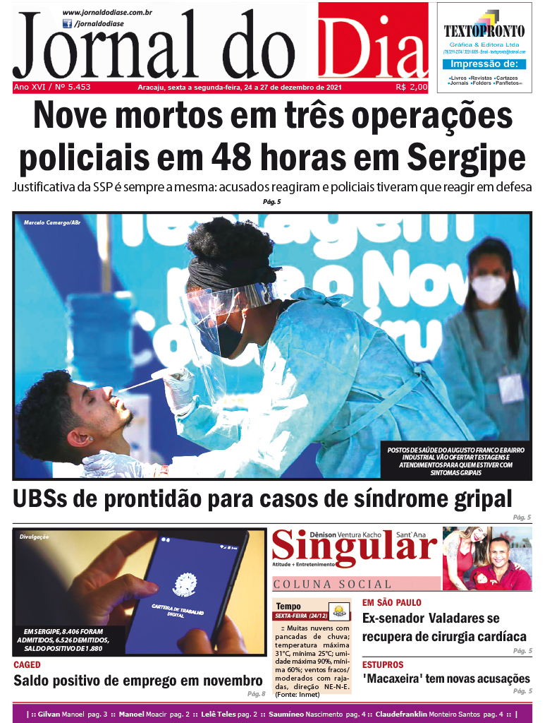 Capa do dia