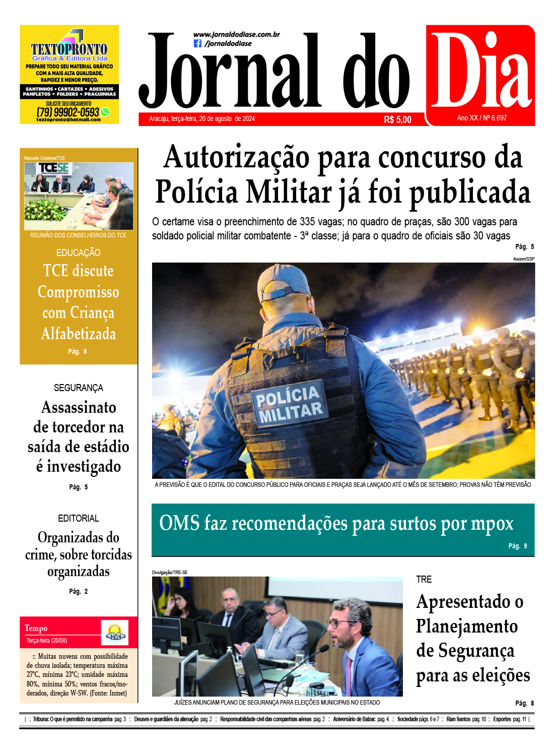 Capa do dia