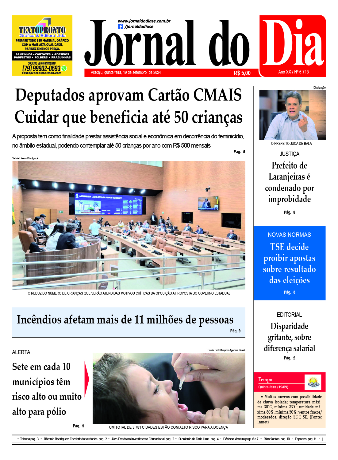 Capa do dia