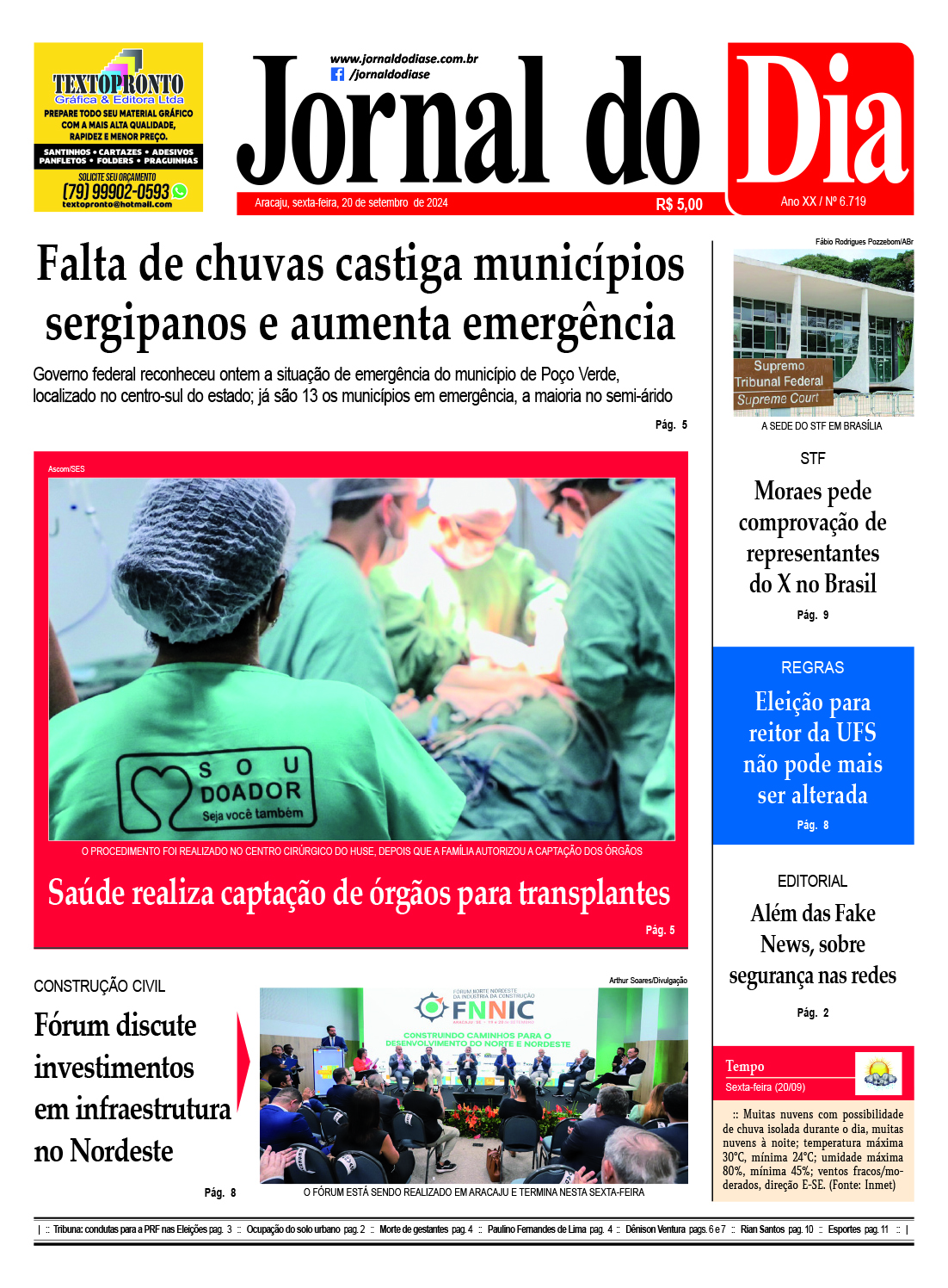 Capa do dia