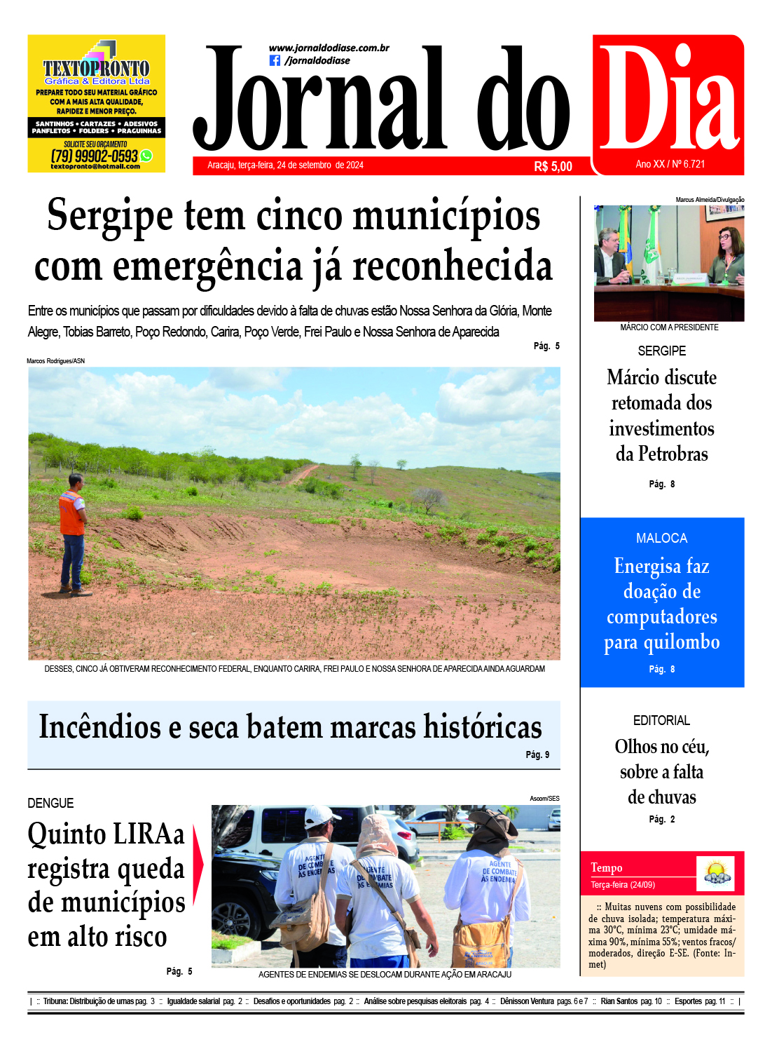 Capa do dia