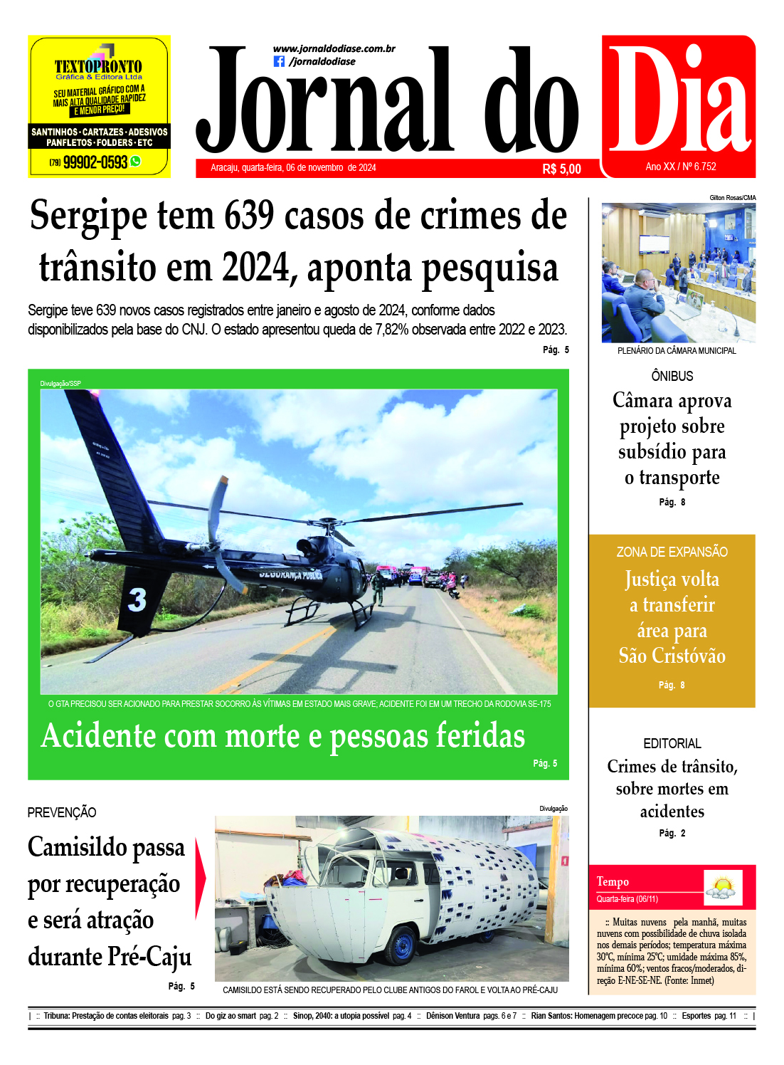 Capa do dia