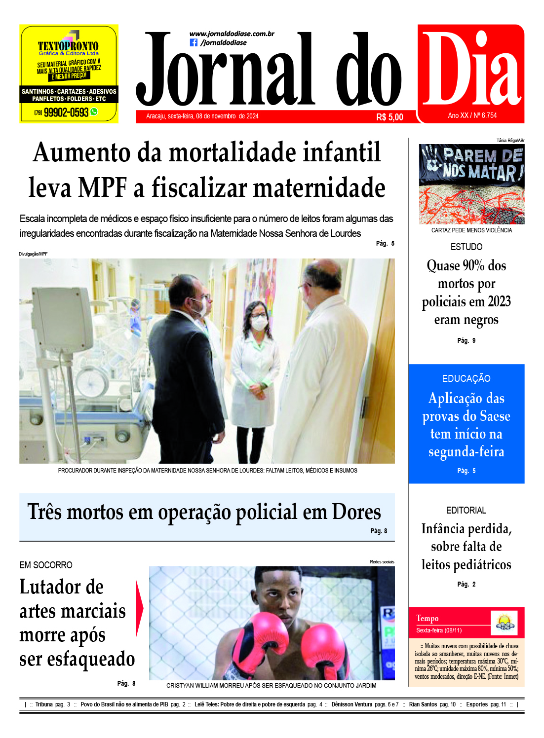 Capa do dia