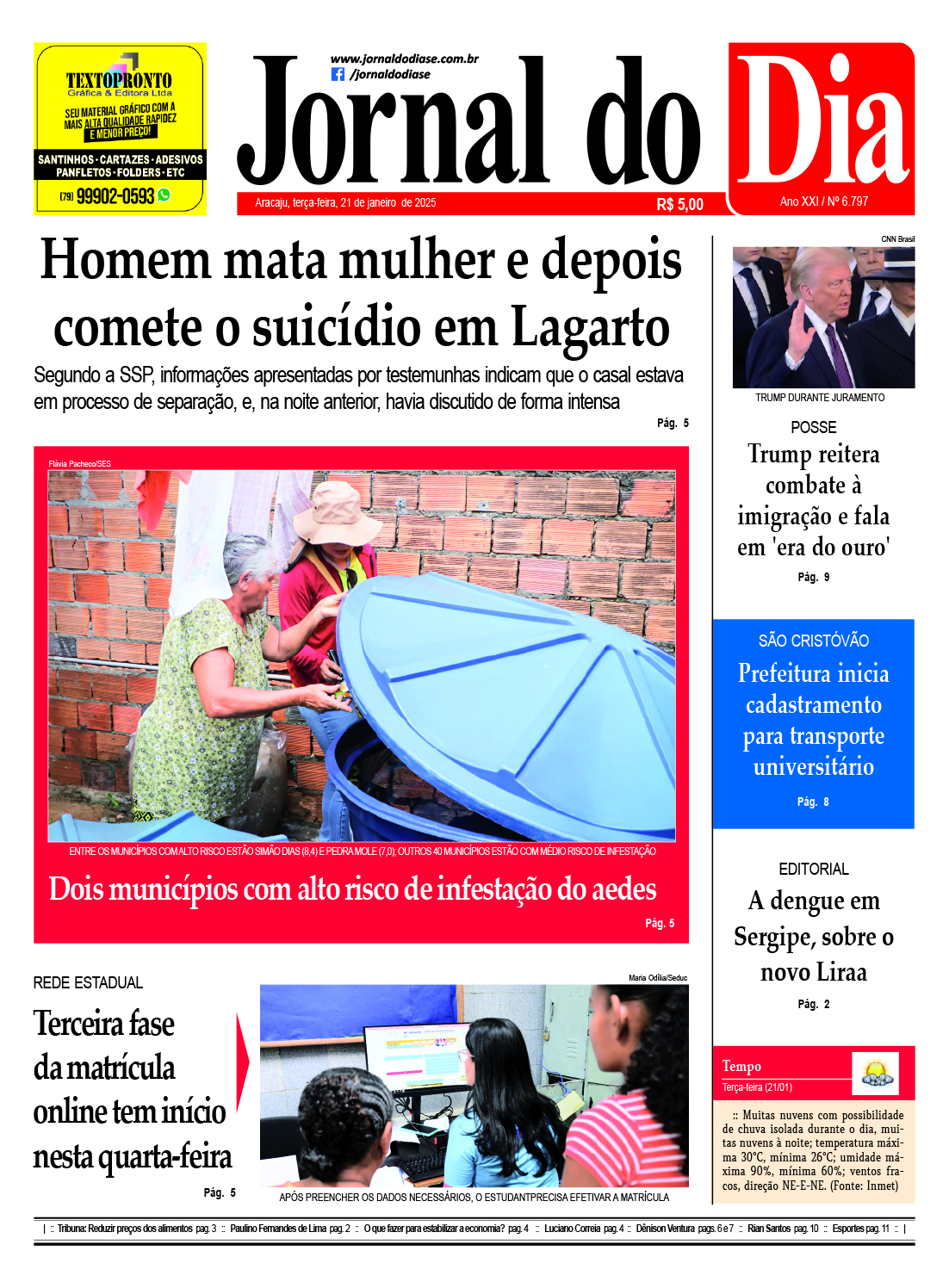 Capa do dia