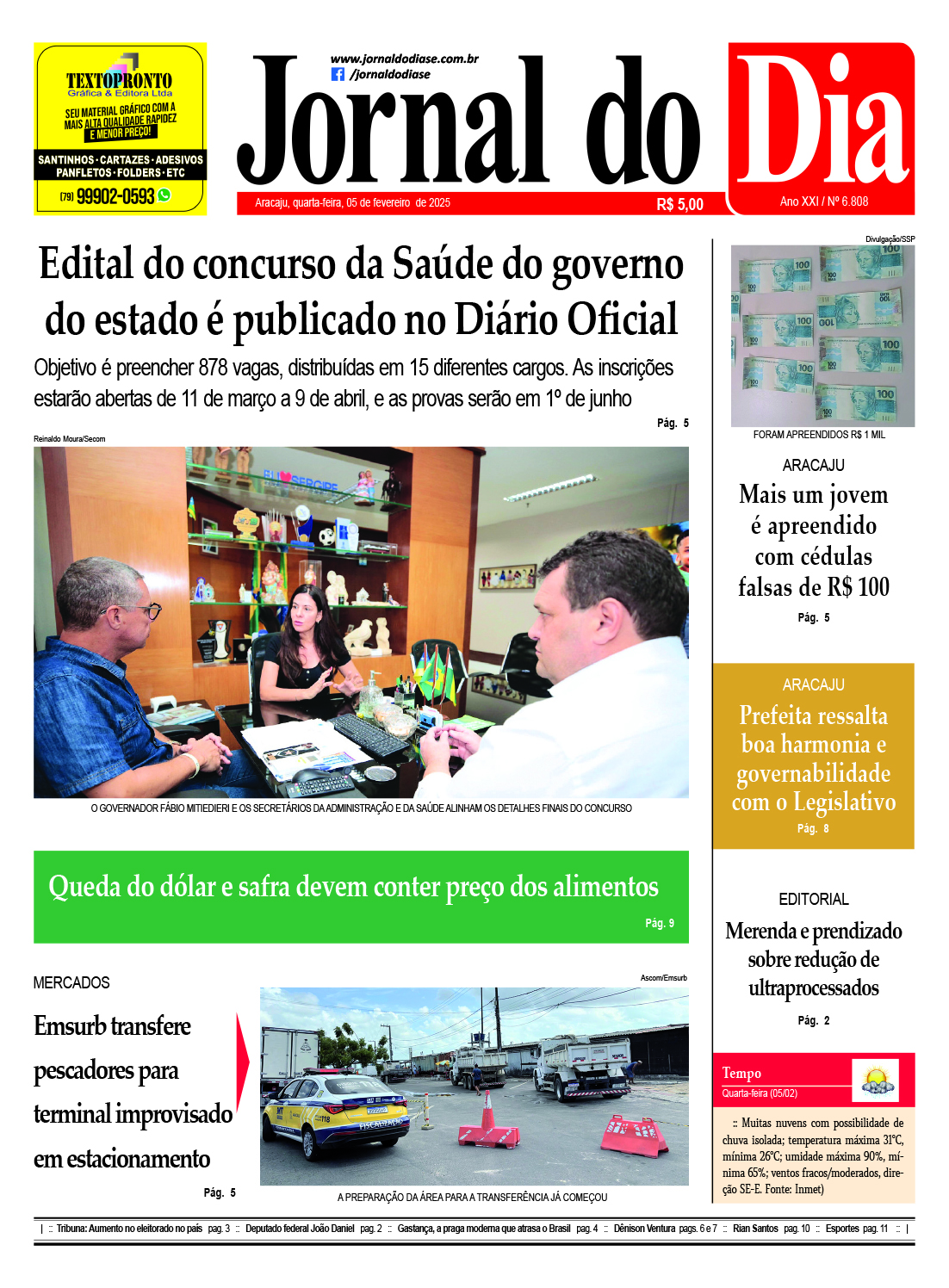 Capa do dia