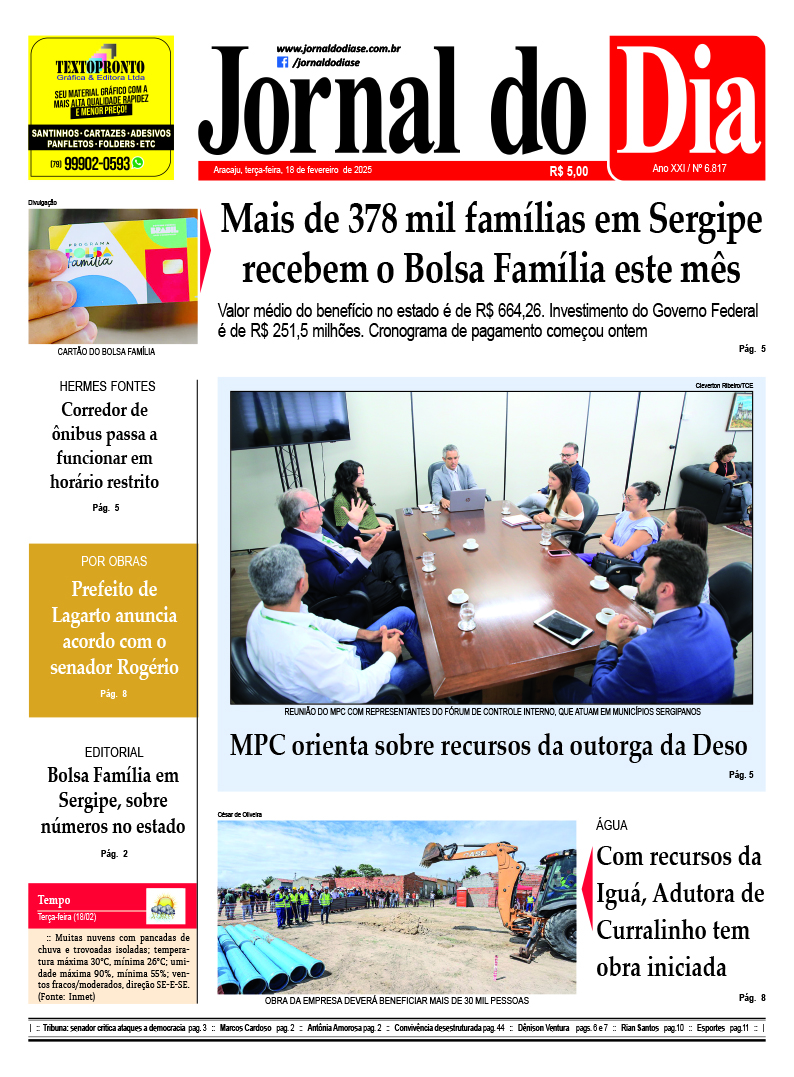 Capa do dia
