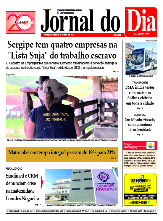 Capa do dia