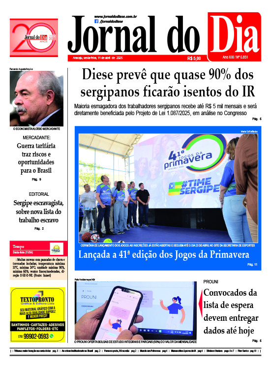 Capa do dia
